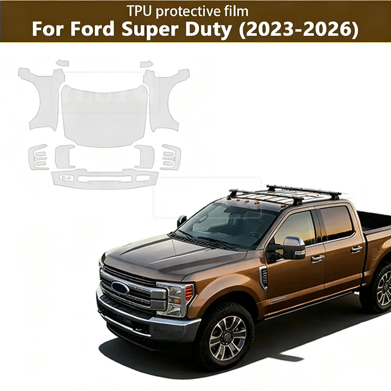 For Ford Super Duty 2023 2024-2026 Front Bumper Hood Engine Paint Protection Film Anti-Scratch TPU Transparent Pre Cut Sticker
For Ford Super Duty 2023 2024-2026 Front Bumper Hood Engine Paint Protection Film Anti-Scratch TPU Transparent Pre Cut Sticker