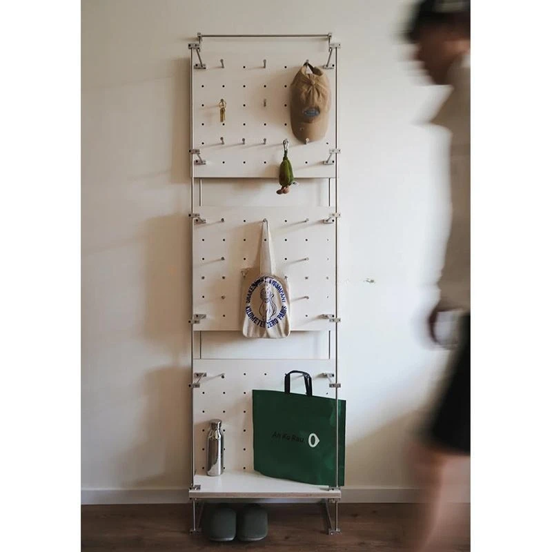 Household perforated board storage rack, birch entryway coat rack, floor-to-ceiling bedroom cream style hanger marine board
Household perforated board storage rack, birch entryway coat rack, floor-to-ceiling bedroom cream style hanger marine board