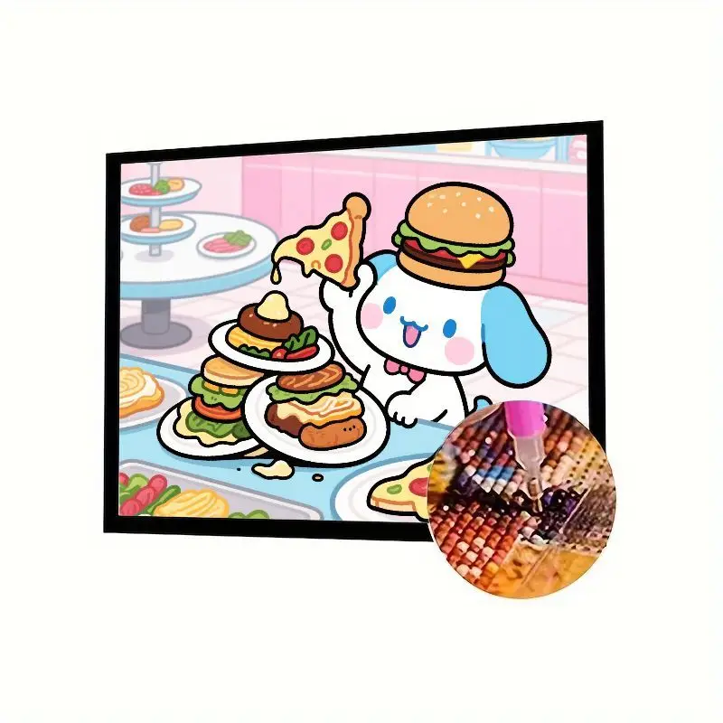 1 шт., 5D полный дрель, набор для алмазной живописи, Kawaii Cartoon Puppy Foodie Feast с пиццей, гамбургером и сэндвичами, DIY Diamond Art Craft
1 шт., 5D полный дрель, набор для алмазной живописи, Kawaii Cartoon Puppy Foodie Feast с пиццей, гамбургером и сэндвичами, DIY Diamond Art Craft
