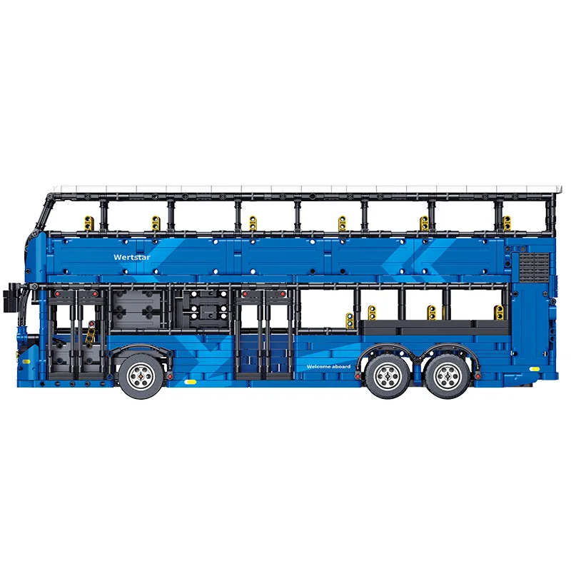 MOC Double-decker Bus Model Technical Transportation Bus Building Blocks Bricks Blue Car 2692PCS Toys Kids Gifts
MOC Double-decker Bus Model Technical Transportation Bus Building Blocks Bricks Blue Car 2692PCS Toys Kids Gifts