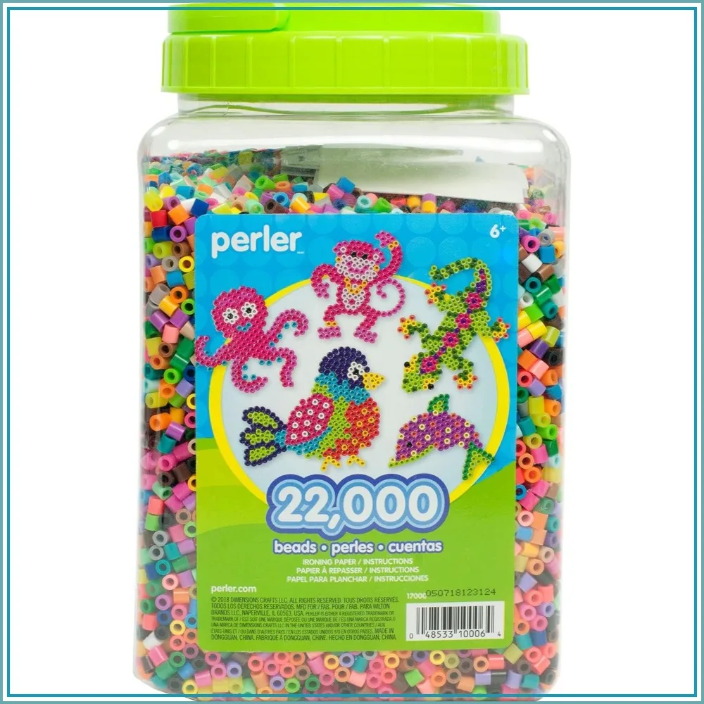 22,000 Fuse Beads Jar, Assorted 30 Colors, Reusable Ironing Paper, DIY Craft Kit
22,000 Fuse Beads Jar, Assorted 30 Colors, Reusable Ironing Paper, DIY Craft Kit
