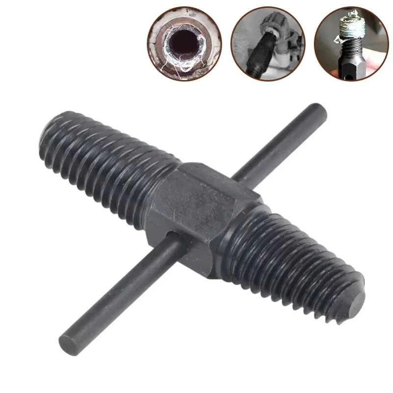 4 6"Broken Wire Extractor Faucet Double-Head Triangle Valve Universal Tap Screw Extractor Pipe Valve Tap Broken Thread Extractor