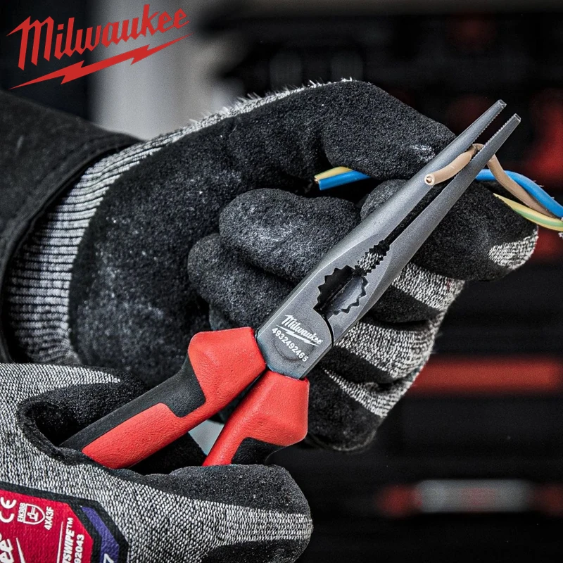 Milwaukee 8-inch industrial grade pointed nose pliers, 205mm wire stripping pliers, multi-purpose manual tools 4932492465
Milwaukee 8-inch industrial grade pointed nose pliers, 205mm wire stripping pliers, multi-purpose manual tools 4932492465