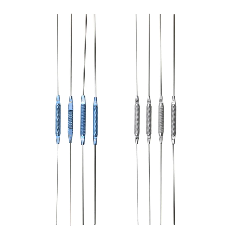 GREATLH 4pcs Ophthalmic Flushing Lacrimal Probe Double Lacrimal Passage Probe Flushing Probe Tool Ophthalmic Micro Instrument
GREATLH 4pcs Ophthalmic Flushing Lacrimal Probe Double Lacrimal Passage Probe Flushing Probe Tool Ophthalmic Micro Instrument