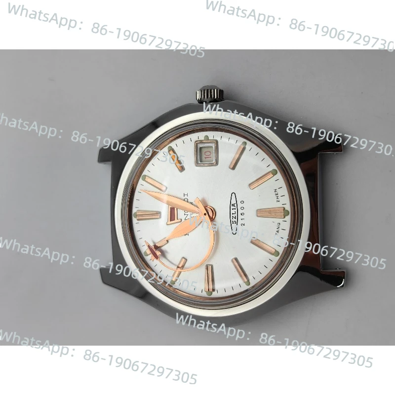 Large Red Flag Men's Watch Mechanical Manual Upper Strip Single Calendar Rose Gold Aircraft Needle 7120 Movement 40mm
Large Red Flag Men's Watch Mechanical Manual Upper Strip Single Calendar Rose Gold Aircraft Needle 7120 Movement 40mm