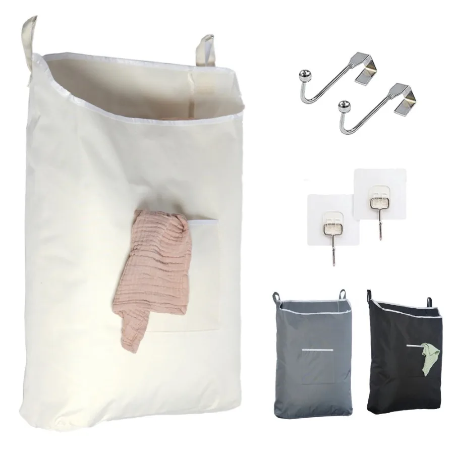 Hanging Laundry Hamper with Over Door Hooks Adhesive Durable Space Saving Laundry Bag with Zipper and Wide Open Top Hanging Dor
Hanging Laundry Hamper with Over Door Hooks Adhesive Durable Space Saving Laundry Bag with Zipper and Wide Open Top Hanging Dor