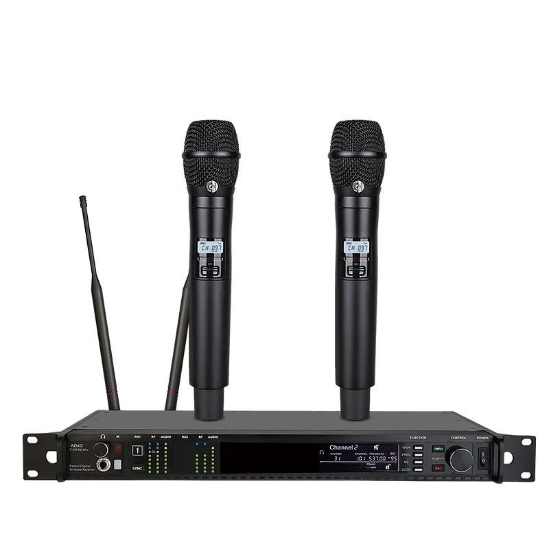 Happymusic AD4D Professional Wirless Microphone KSM11/SM/BETA58 Cascade 8V To UA845 500/600MHz Diversity
Happymusic AD4D Professional Wirless Microphone KSM11/SM/BETA58 Cascade 8V To UA845 500/600MHz Diversity