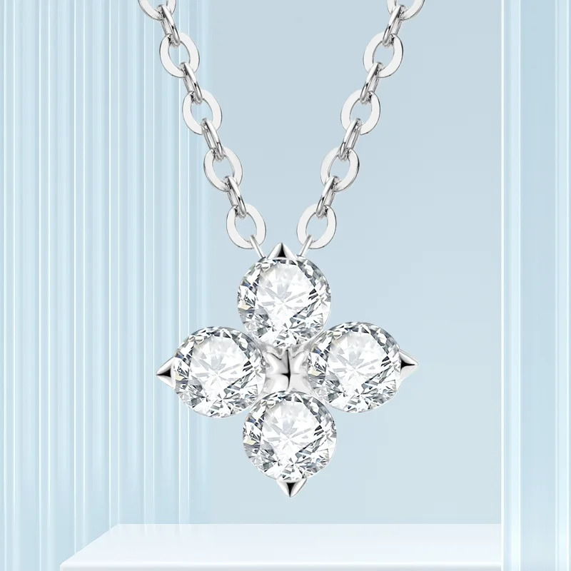 S925 Silver Clover Moissanite Necklace for Women Minimalist Versatile Clavicle Chain INS Style Premium Jewelry Wedding Gift
S925 Silver Clover Moissanite Necklace for Women Minimalist Versatile Clavicle Chain INS Style Premium Jewelry Wedding Gift