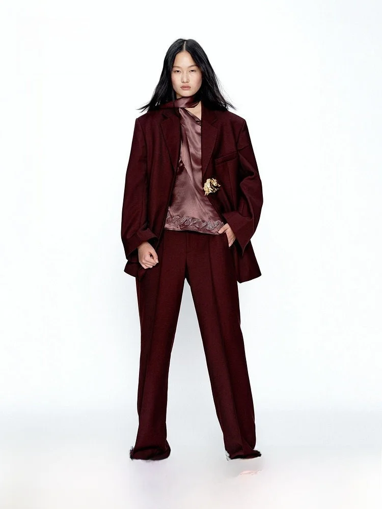 JACQUES WEI HM Women's Wool Blend Trousers Warm Summer New Arrival Fashionable Business Pants Ultra-Thin Spring Collection
JACQUES WEI HM Women's Wool Blend Trousers Warm Summer New Arrival Fashionable Business Pants Ultra-Thin Spring Collection