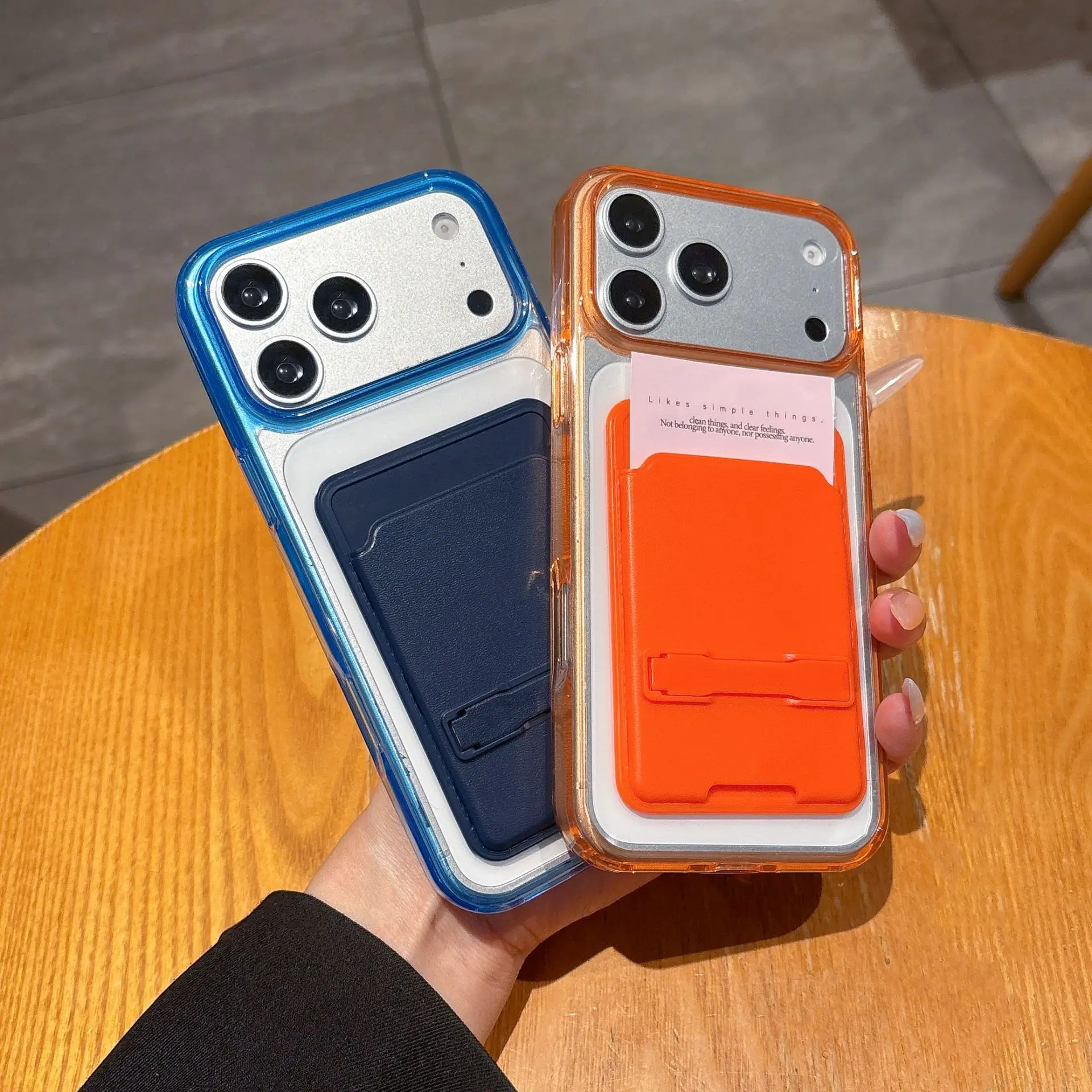New Fashion Cases 2 In 1 Card Slot Kickstand Phone Case for iPhone 17 Pro Max 16 15 Plus Full Camera Protection Shockproof Cover
New Fashion Cases 2 In 1 Card Slot Kickstand Phone Case for iPhone 17 Pro Max 16 15 Plus Full Camera Protection Shockproof Cover