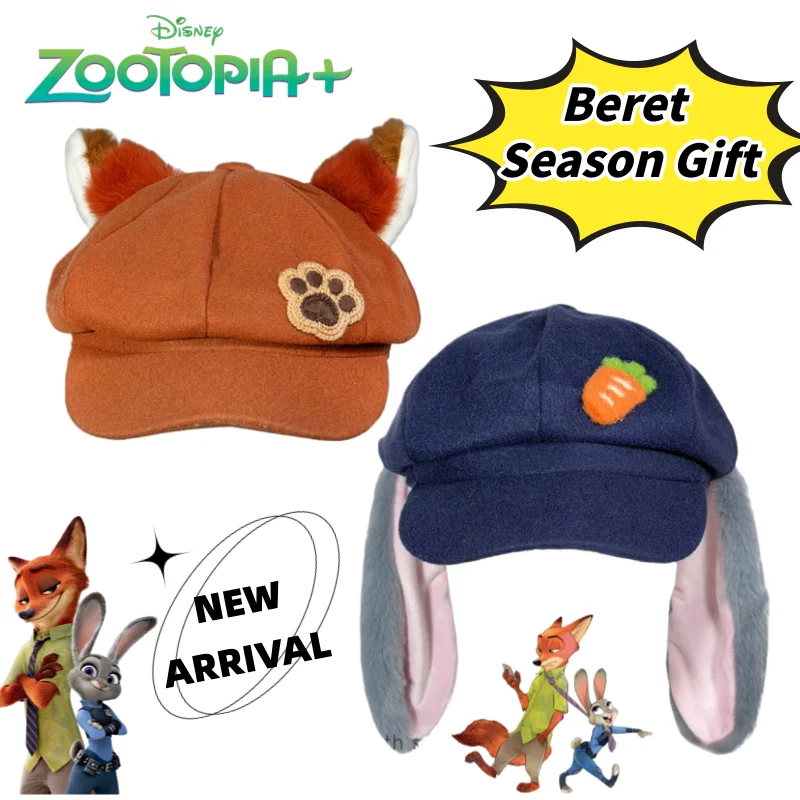 Disney Zootopia Judy Hopps Rabbit and Nick Wilde восьмиугольная шляпа с лисьими ушками, милые товары в стиле аниме, модный сезонный подарок с тонким лицом
Disney Zootopia Judy Hopps Rabbit and Nick Wilde восьмиугольная шляпа с лисьими ушками, милые товары в стиле аниме, модный сезонный подарок с тонким лицом