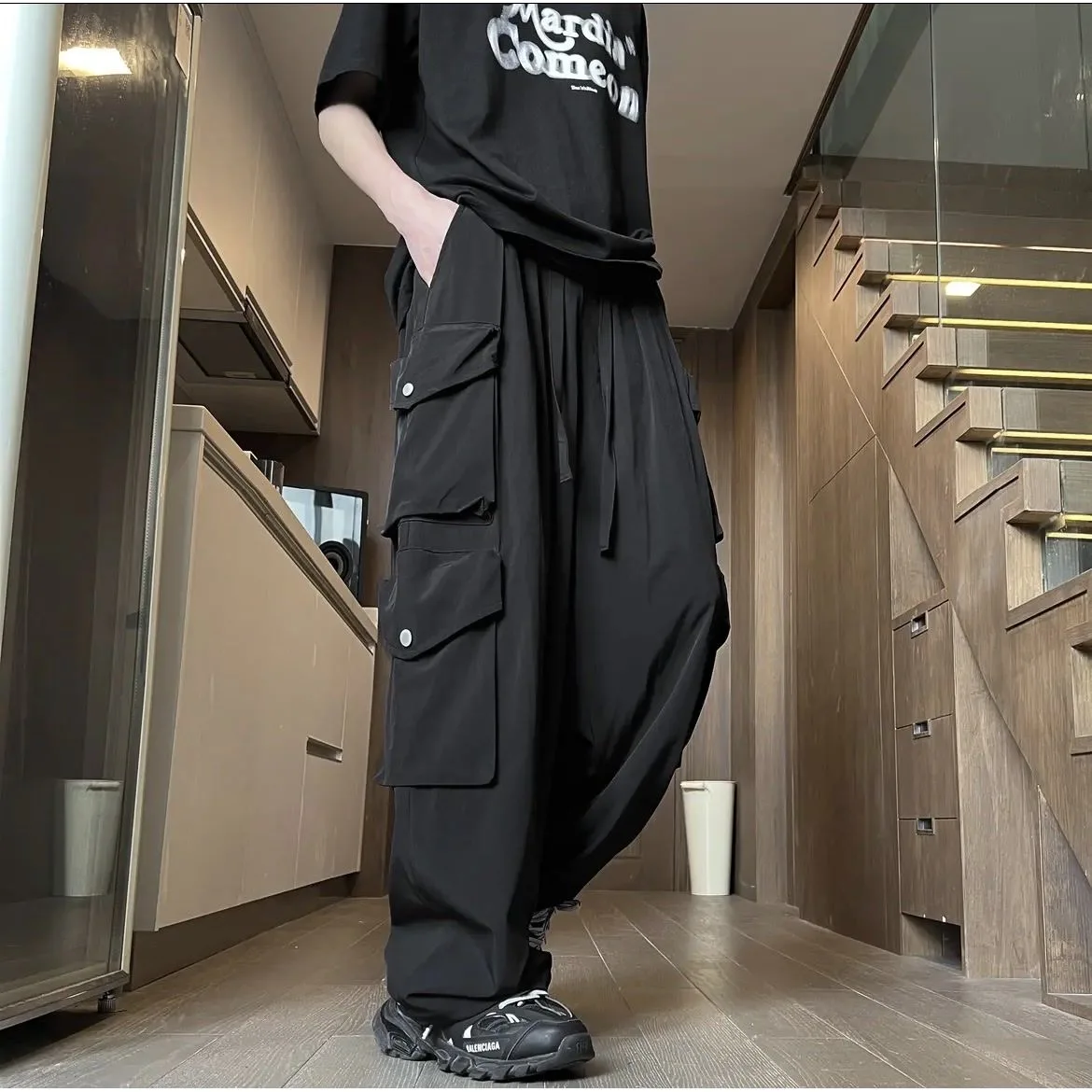 2023 Spring New Japanese Cargo Pants Men's Loose Wide Legs Large Size Casual Pants Hip Hop Straight Multi-pocket
2023 Spring New Japanese Cargo Pants Men's Loose Wide Legs Large Size Casual Pants Hip Hop Straight Multi-pocket