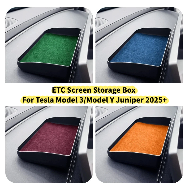 Dashboard Behind Screen Storage Box for Tesla Model 3/Model Y Juniper 2025+ Instrument Board Tray Box Alcantara Car Accessories
Dashboard Behind Screen Storage Box for Tesla Model 3/Model Y Juniper 2025+ Instrument Board Tray Box Alcantara Car Accessories