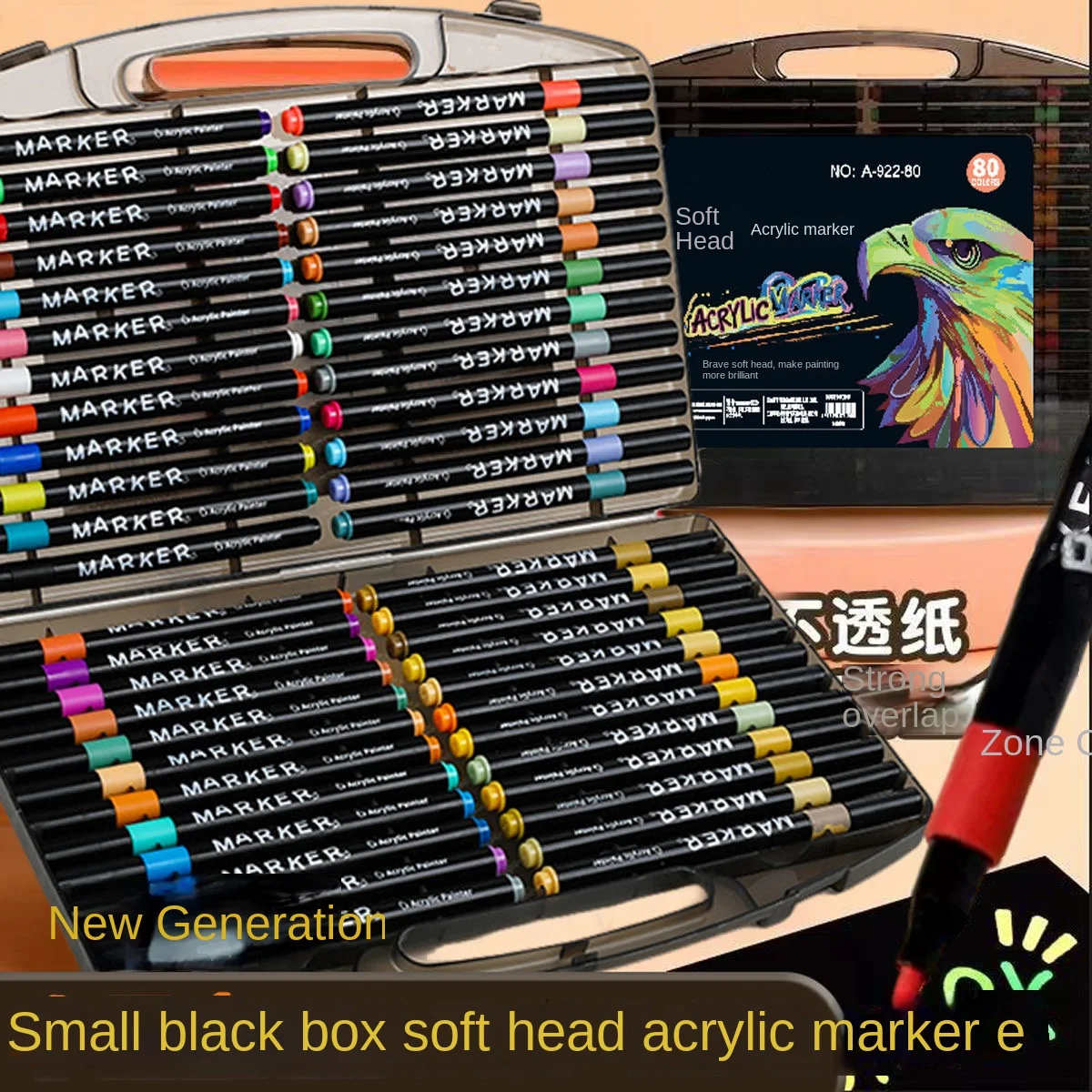 24/80 Colors Soft Headed Different Color Acrylic Marker Pen, Color Art Graffiti Pen, Waterproof, Opaque, Water-Based Soft Headed
24/80 Colors Soft Headed Different Color Acrylic Marker Pen, Color Art Graffiti Pen, Waterproof, Opaque, Water-Based Soft Headed