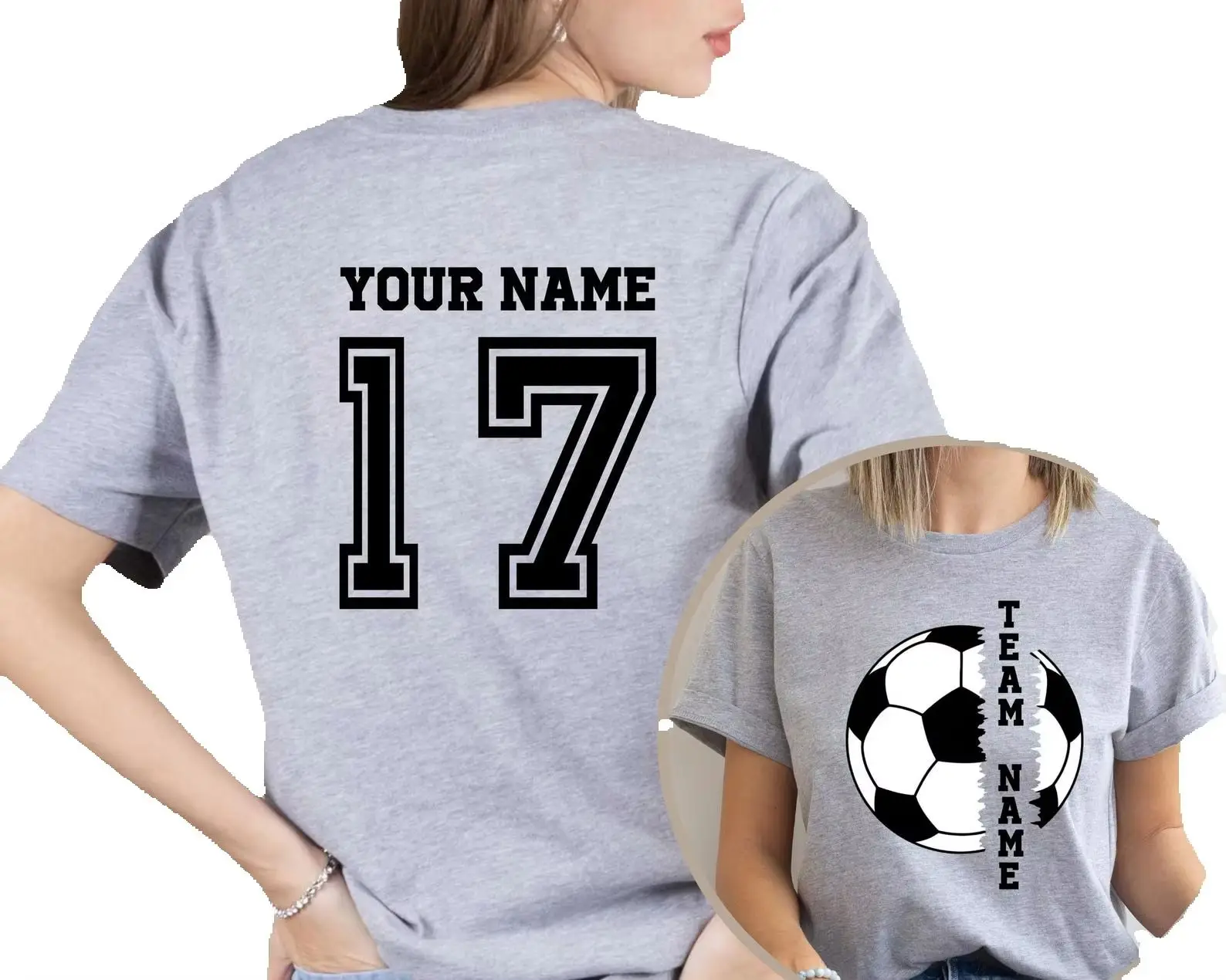 Custom Soccer Game Fans Sport Shirt Personalized Soccer Name and Number TShirt Women Matching Soccer Football Team Player Shirt
Custom Soccer Game Fans Sport Shirt Personalized Soccer Name and Number TShirt Women Matching Soccer Football Team Player Shirt