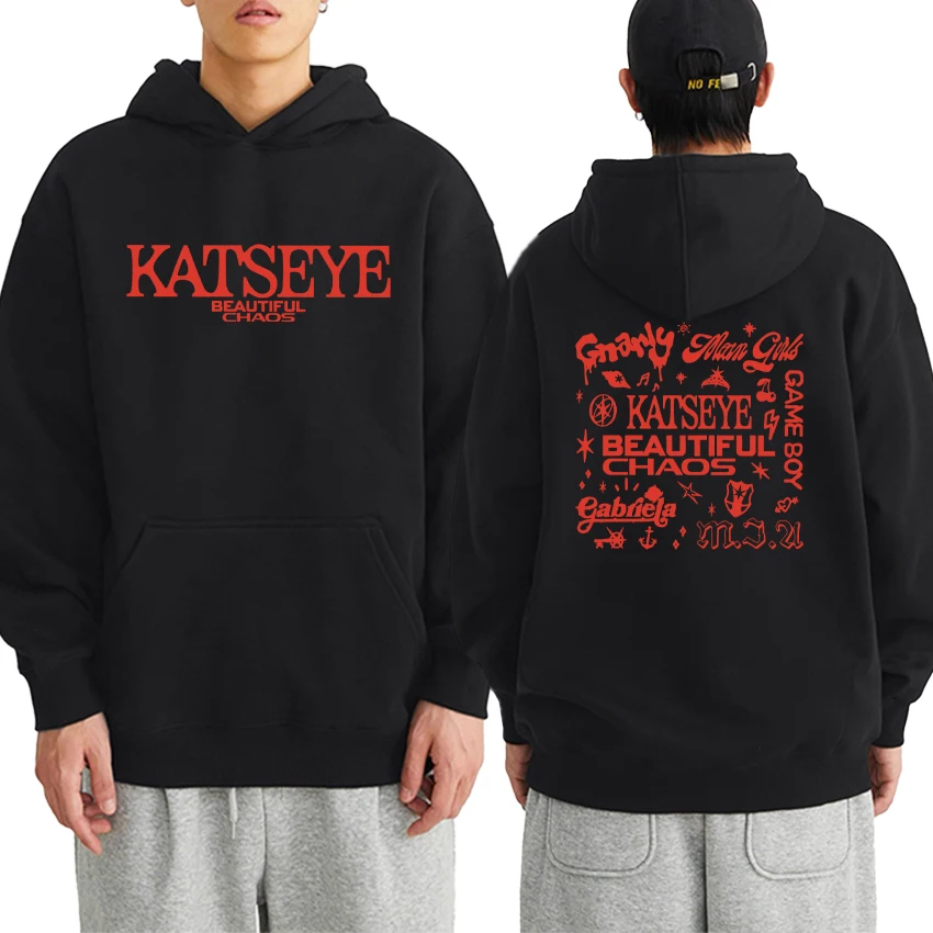 Fashion Retro Katseye Beautiful Chaos Tracklist Double Sided Print Hoodie Long sleeve Men Women Autumn Winter vintage Sweatshirt 
Fashion Retro Katseye Beautiful Chaos Tracklist Double Sided Print Hoodie Long sleeve Men Women Autumn Winter vintage Sweatshirt