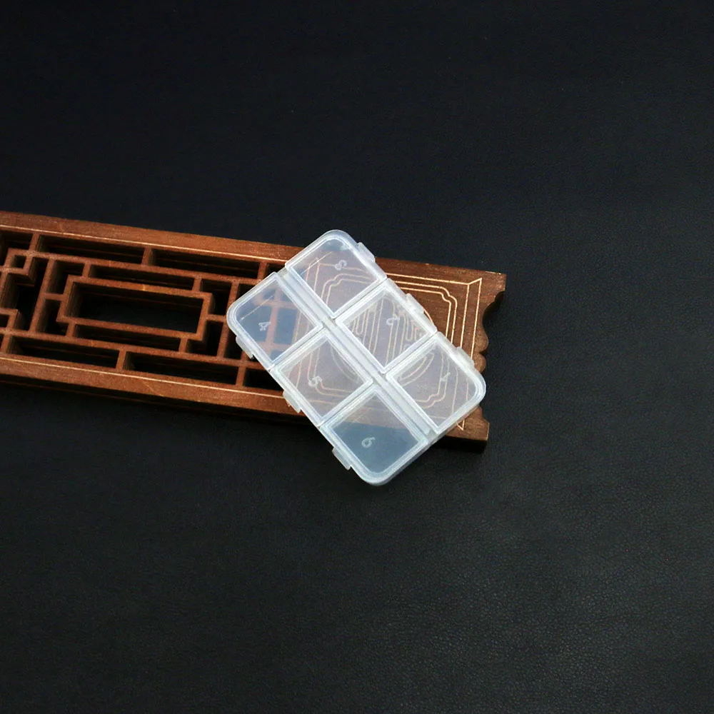 3 Pcs Rectangle Transparent Plastic Jewelry Packaging Boxes 6-Compartment Divided Storage Organizer Small Beads Storage Tool
3 Pcs Rectangle Transparent Plastic Jewelry Packaging Boxes 6-Compartment Divided Storage Organizer Small Beads Storage Tool