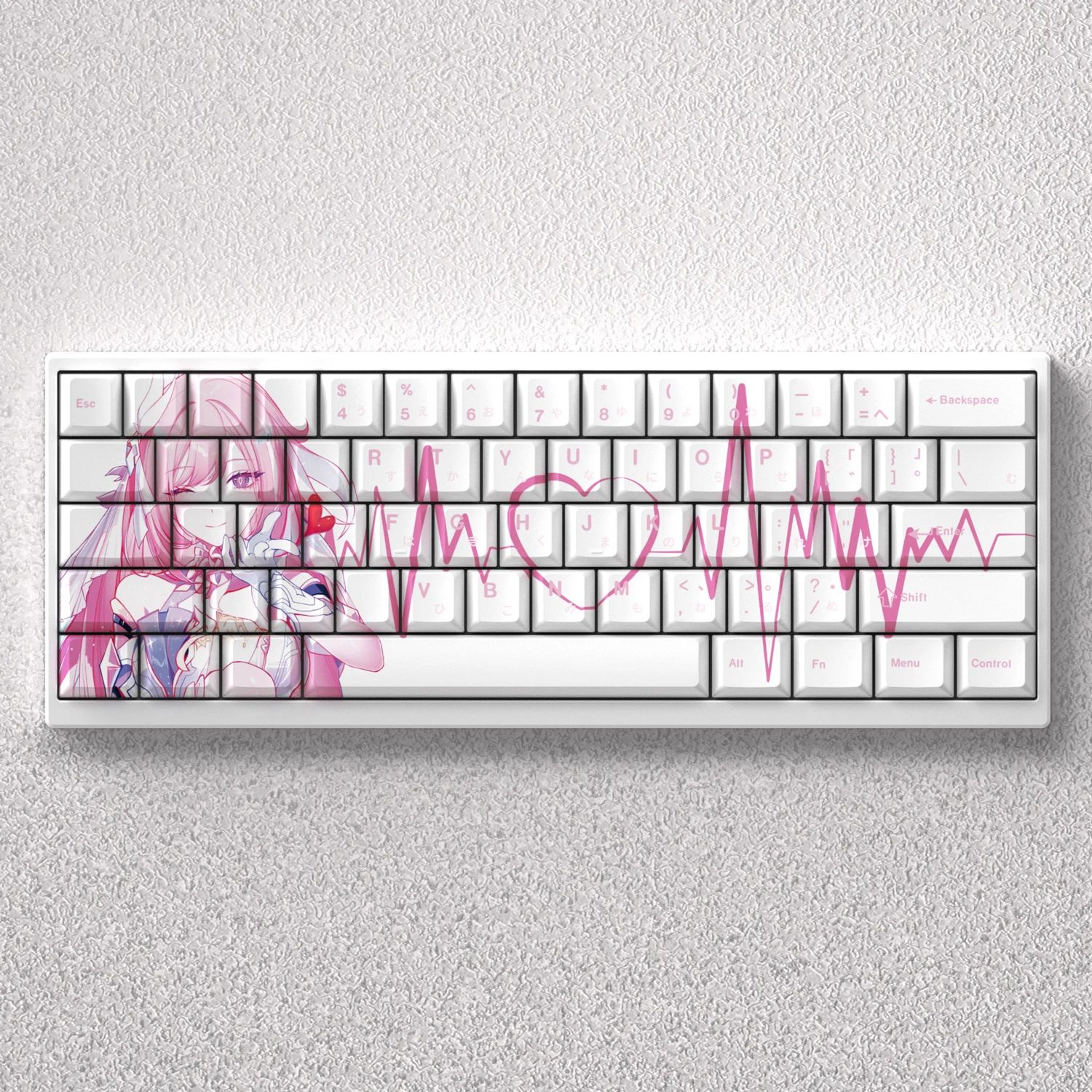 98 Keys Elysia Keycaps Anime Key Cap Set Cherry PBT Engraved Side Light Transmission 74 Keys for Mechanical Keyboard 61/65/68
98 Keys Elysia Keycaps Anime Key Cap Set Cherry PBT Engraved Side Light Transmission 74 Keys for Mechanical Keyboard 61/65/68