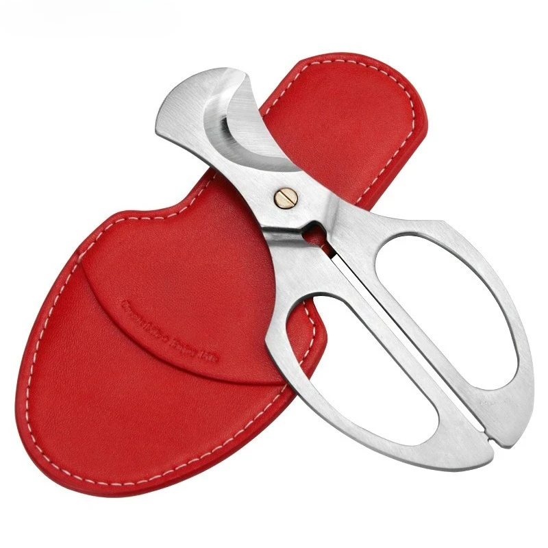 Portable Stainless Steel Cigar Scissors Large Diameter Sharp Flat Cut Cigar Clipper with Protective Sleeve
Portable Stainless Steel Cigar Scissors Large Diameter Sharp Flat Cut Cigar Clipper with Protective Sleeve