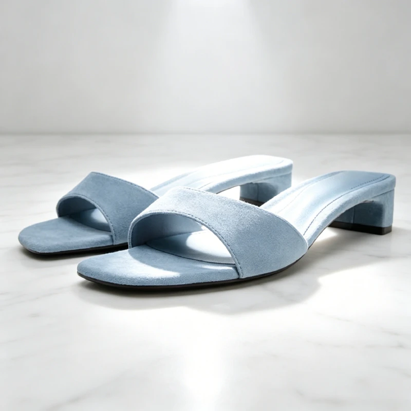 Concise Style Faux Suede Slide Sandals Women Fashion Square Heel Open Toe Slippers for Ladies Luxury Original Designer Shoes
Concise Style Faux Suede Slide Sandals Women Fashion Square Heel Open Toe Slippers for Ladies Luxury Original Designer Shoes