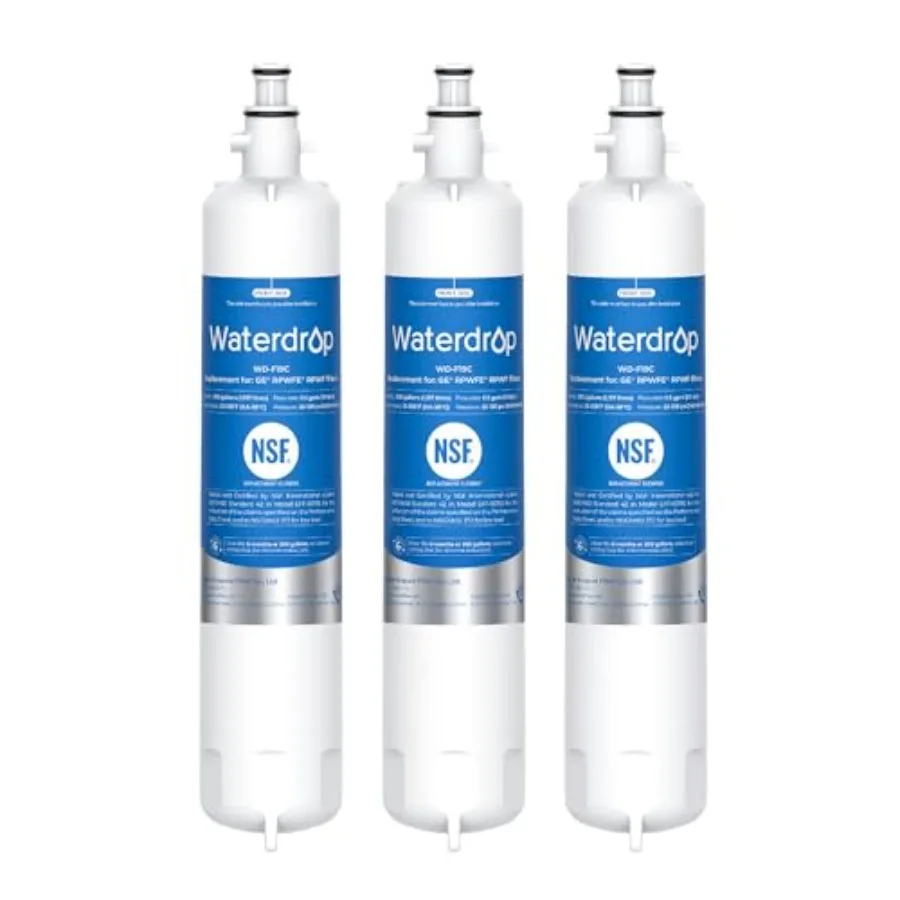 Replacement for GE® RPWFE® RPWF with CHIP Refrigerator Water Filter Compatible with GFE8GBLTS GFE8GGKBB GFE8GSKSS PFE8KSKSS PFE
Replacement for GE® RPWFE® RPWF with CHIP Refrigerator Water Filter Compatible with GFE8GBLTS GFE8GGKBB GFE8GSKSS PFE8KSKSS PFE