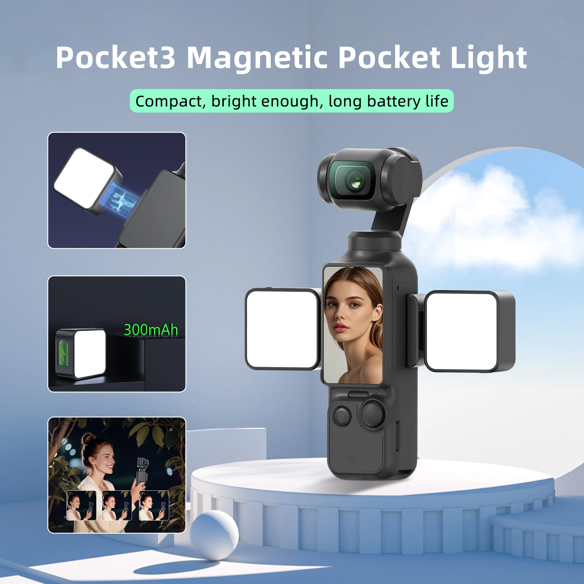 Desiontal Pocket 3/4 Magnetic Mini Fill Light 3-Level Soft Light LED Video Light for Pocket 3 Photography Livestreaming Vlog
Desiontal Pocket 3/4 Magnetic Mini Fill Light 3-Level Soft Light LED Video Light for Pocket 3 Photography Livestreaming Vlog