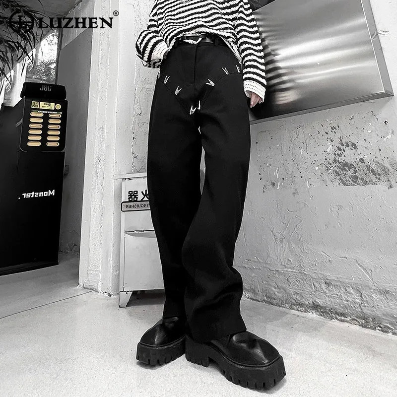 LUZHEN Spring Niche Design Straight Pants Men's Metal Decorative Fashion 2024 New Elegant Street Trousers Free Shipping LZ3280
LUZHEN Spring Niche Design Straight Pants Men's Metal Decorative Fashion 2024 New Elegant Street Trousers Free Shipping LZ3280