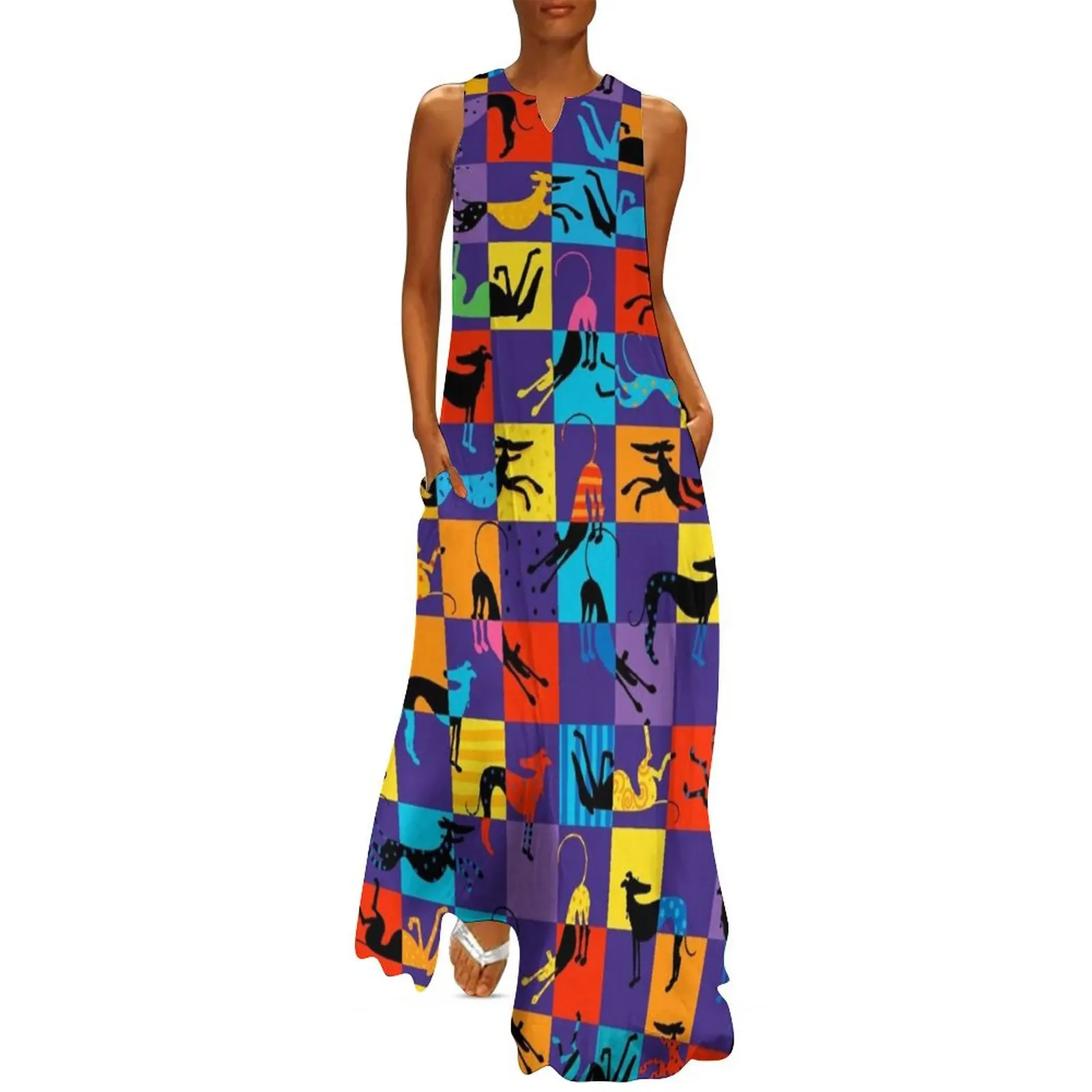 Pop Art Hounds Long Dress elegant women's sets dresses for prom summer dress Long veiled dresses Dress
Pop Art Hounds Long Dress elegant women's sets dresses for prom summer dress Long veiled dresses Dress