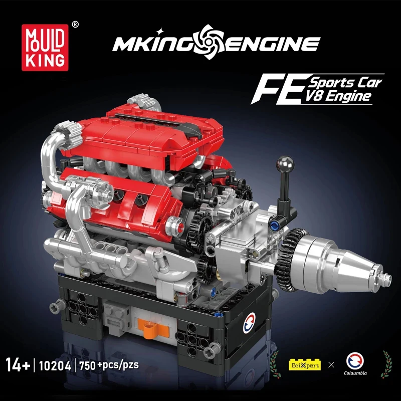 Mould King 10204 The Racing Car V8 Engine Building Block Technical Car Brick Set Assembly Engine Toys New Kids Christmas Gift
Mould King 10204 The Racing Car V8 Engine Building Block Technical Car Brick Set Assembly Engine Toys New Kids Christmas Gift