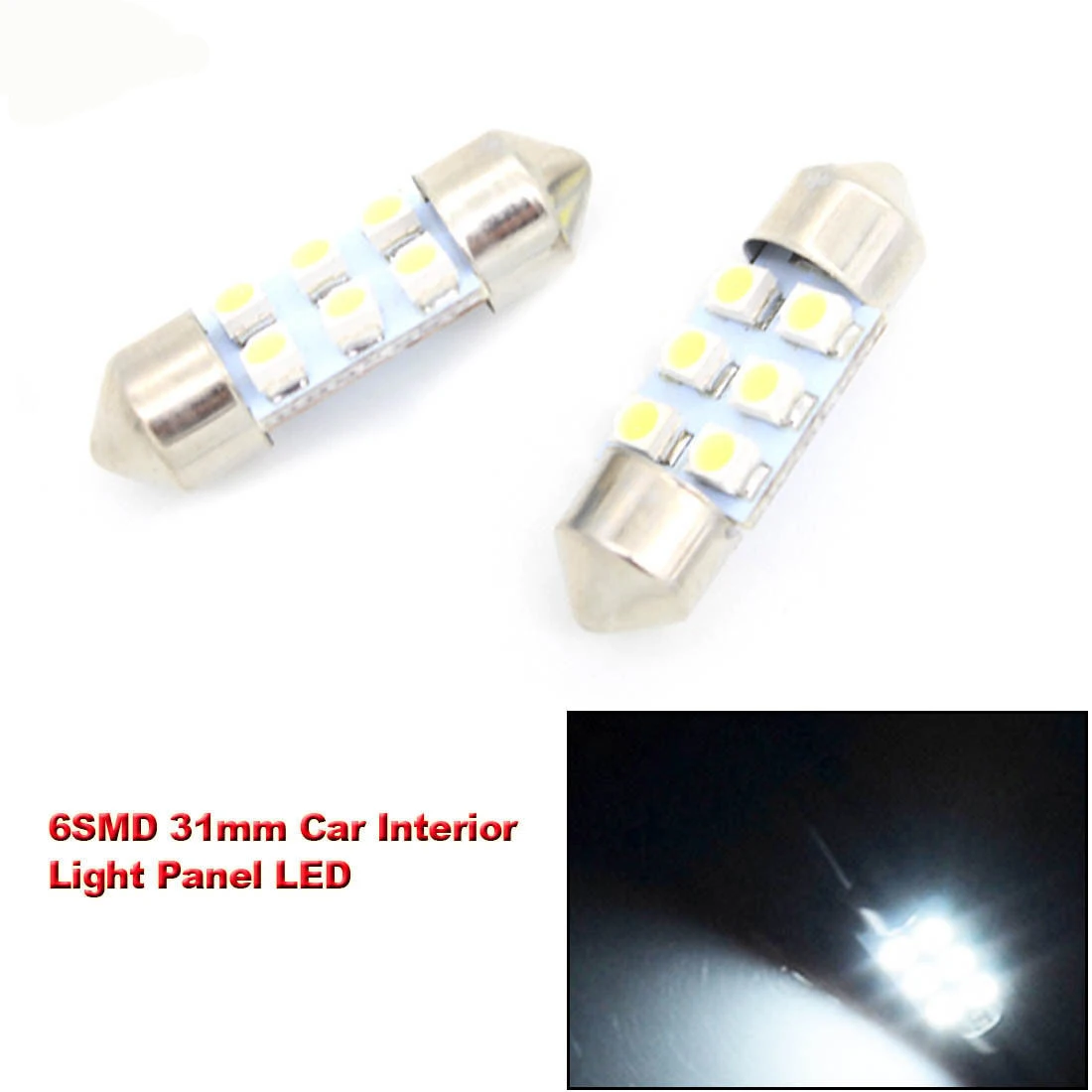 31 мм 6SMD светодиодная внутренняя панель автомобиля, купольная лампа для чтения, лампа белого цвета 6000K, парковочный светильник, габаритный светильник для каравана, аксессуары
31 мм 6SMD светодиодная внутренняя панель автомобиля, купольная лампа для чтения, лампа белого цвета 6000K, парковочный светильник, габаритный светильник для каравана, аксессуары