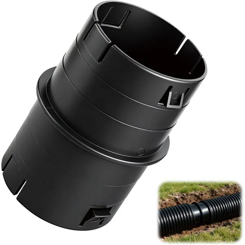 BOFO 4" Universal Pipe Connector,Corrugated To PVC Adapter,Yard Drainage Coupler Fits 4" SCH 40, 4" SDR 35 Pipes
BOFO 4" Universal Pipe Connector,Corrugated To PVC Adapter,Yard Drainage Coupler Fits 4" SCH 40, 4" SDR 35 Pipes