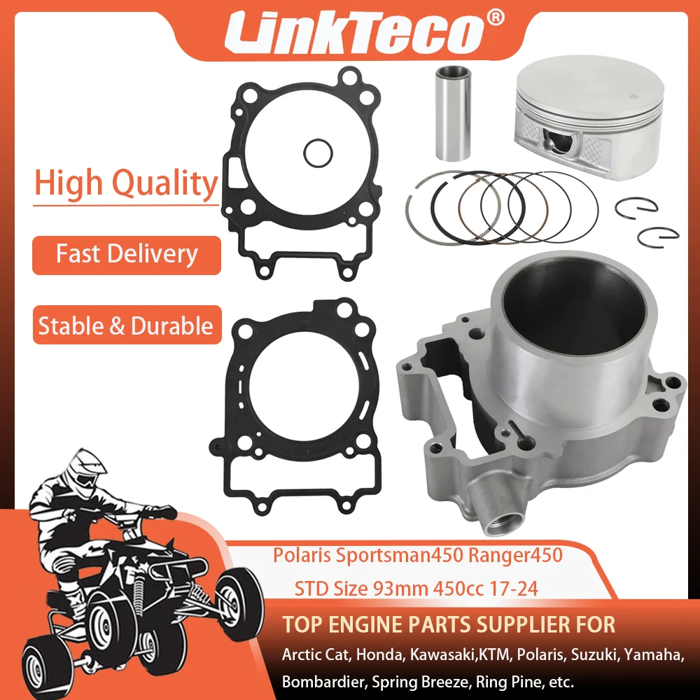ATV 17-24 93mm 450cc Cylinder Piston Gasket Top End Kit For Polaris Sportsman 450 HO UTILITY EPS Ranger 500 ETX 2WD FARMHAND ACE
ATV 17-24 93mm 450cc Cylinder Piston Gasket Top End Kit For Polaris Sportsman 450 HO UTILITY EPS Ranger 500 ETX 2WD FARMHAND ACE