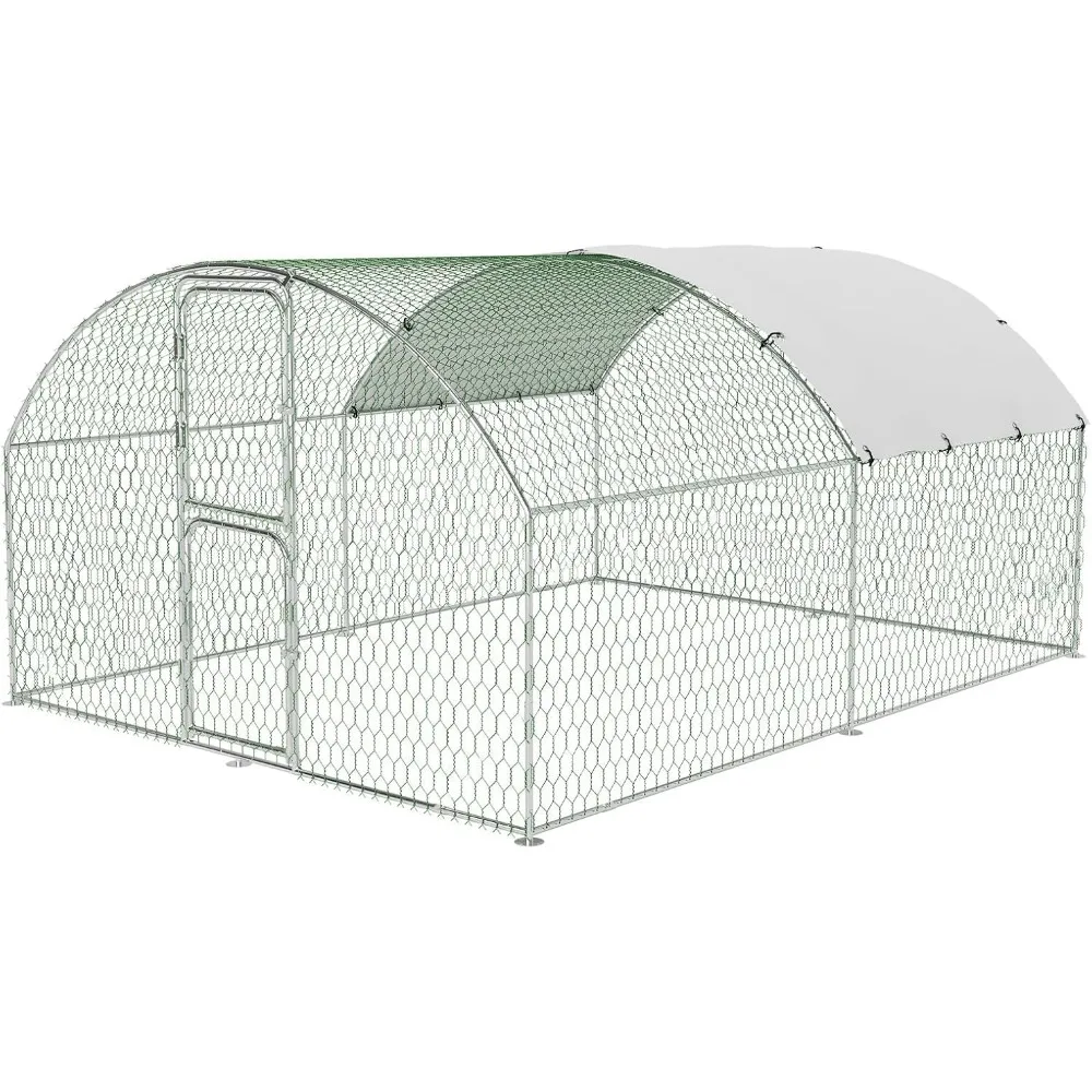 Large Metal Chicken Coop Run,Outdoor Walk-in Cage Peak Hen House with Waterproof and Anti-Uv Cover,Dome Roof Hen House with Secu
Large Metal Chicken Coop Run,Outdoor Walk-in Cage Peak Hen House with Waterproof and Anti-Uv Cover,Dome Roof Hen House with Secu