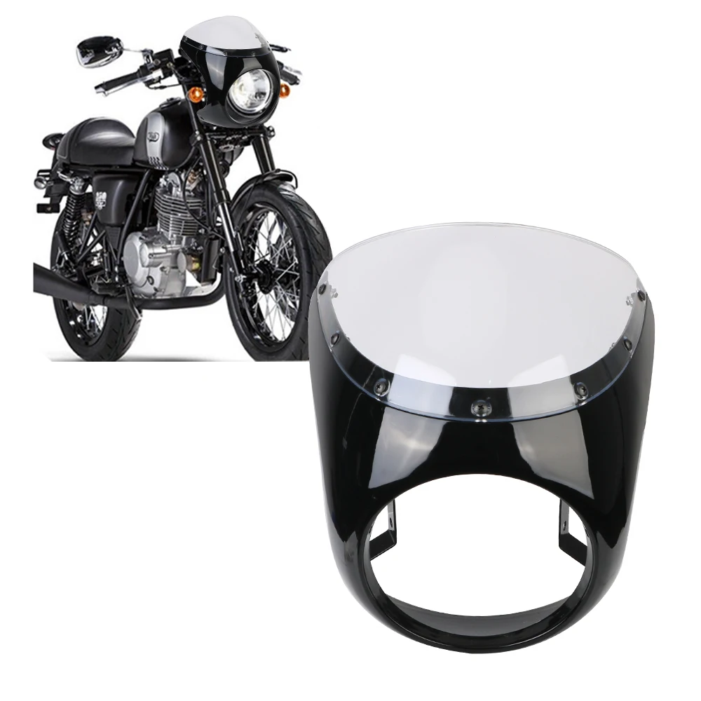 7 дюймов/16,5 ~ 18 см для Honda для кафе Racer мотоцикла, обтекатель передней фары, универсальная ретро-фара, ветровое стекло
7 дюймов/16,5 ~ 18 см для Honda для кафе Racer мотоцикла, обтекатель передней фары, универсальная ретро-фара, ветровое стекло