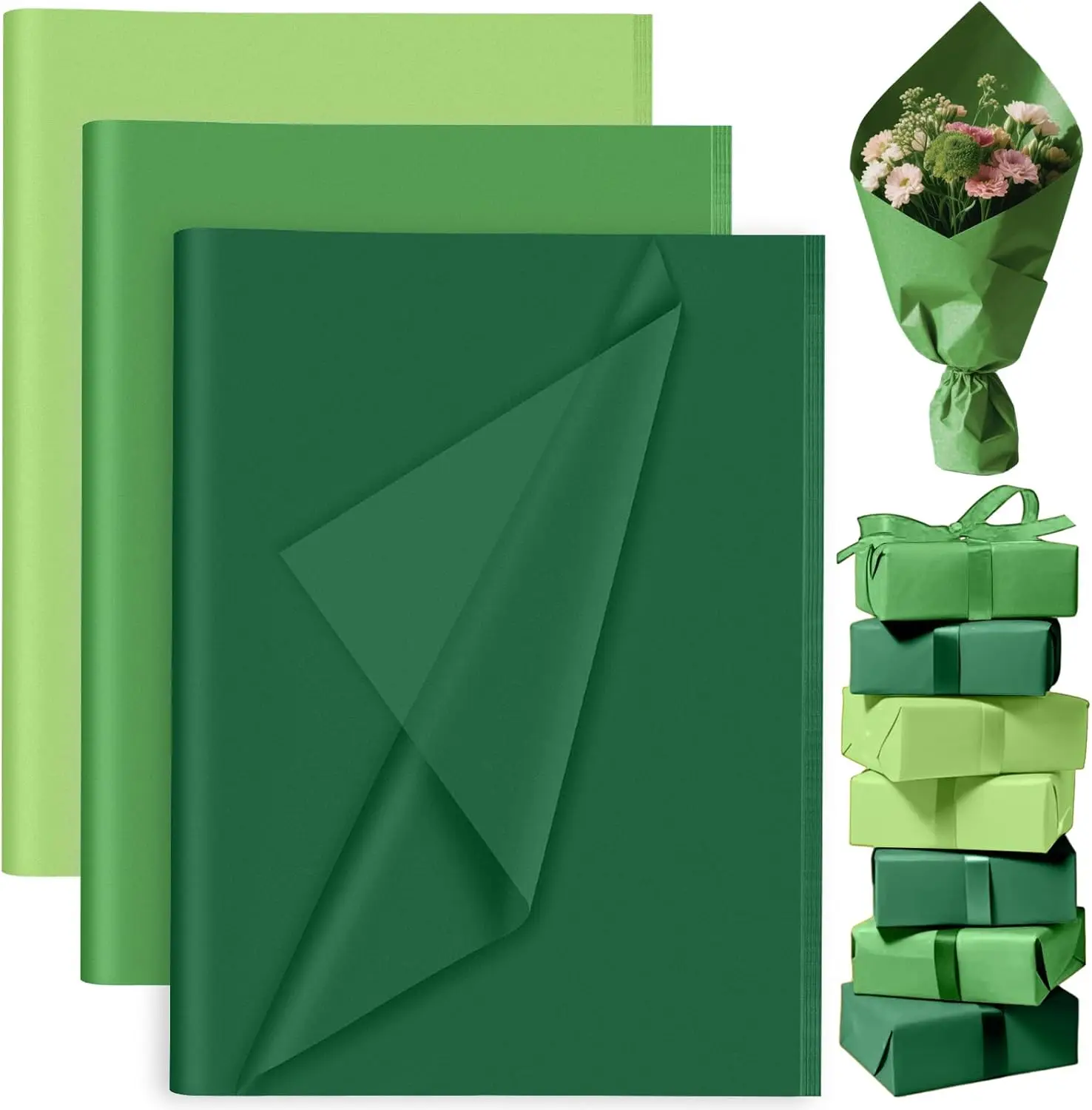 Green Tissue Paper Sheets Bulk, 60 Sheets for Gift Bags, Saint Patrick's Day Wrapping, Birthday Wedding Holiday Decor
Green Tissue Paper Sheets Bulk, 60 Sheets for Gift Bags, Saint Patrick's Day Wrapping, Birthday Wedding Holiday Decor