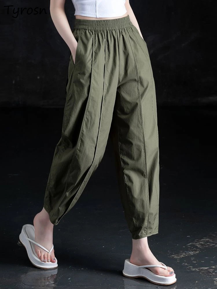 Pants Women Loose Retro Design Comfortable Leisure Solid All-match Fashion Elastic Waist Bloomers Simple Japanese Style Pleated
Pants Women Loose Retro Design Comfortable Leisure Solid All-match Fashion Elastic Waist Bloomers Simple Japanese Style Pleated
