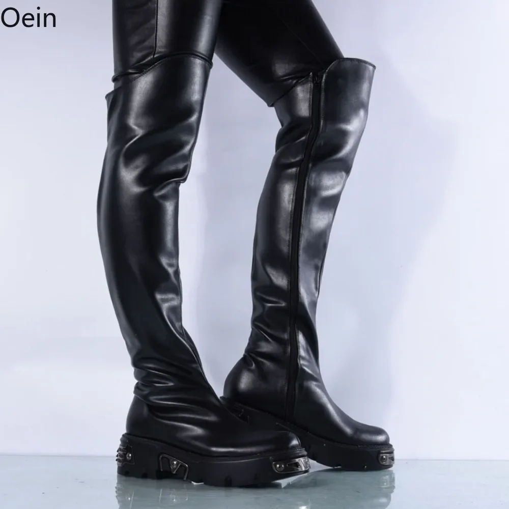 Men's Leather Over Knee Riding Boots Zipper Side Round Toe Nightclub Dance Shoes
Men's Leather Over Knee Riding Boots Zipper Side Round Toe Nightclub Dance Shoes