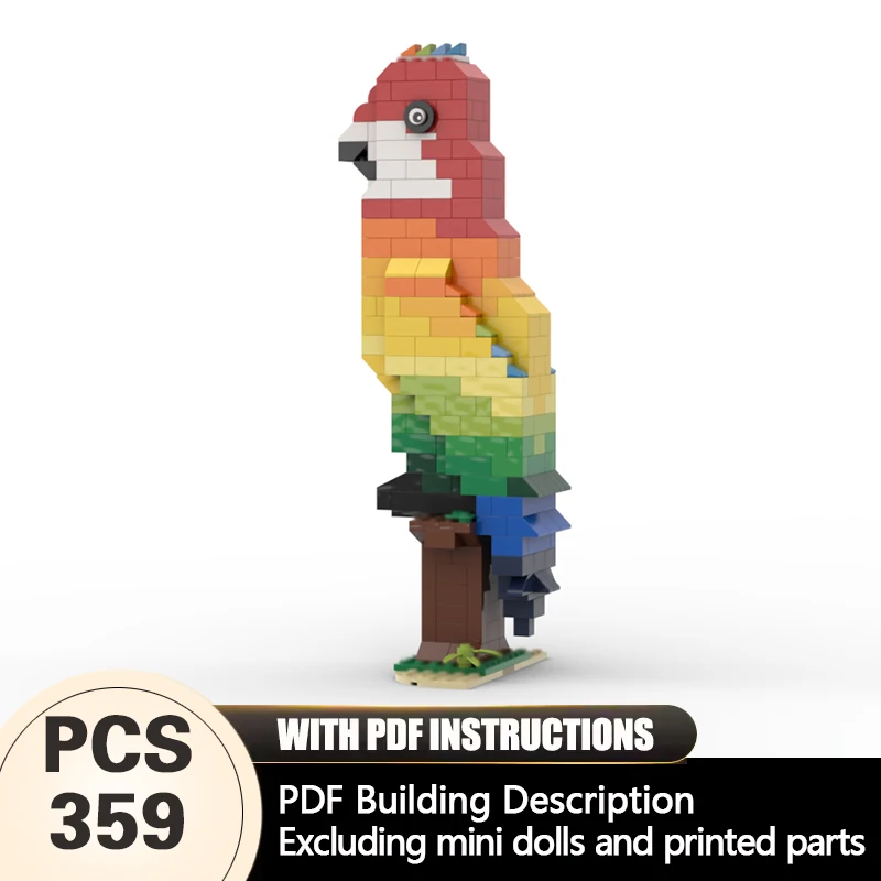 Creators Animal Series Model MOC Building Bricks Rainbow Parrot Modular Technology Gifts Holiday Assemble Children Toys Suit
Creators Animal Series Model MOC Building Bricks Rainbow Parrot Modular Technology Gifts Holiday Assemble Children Toys Suit