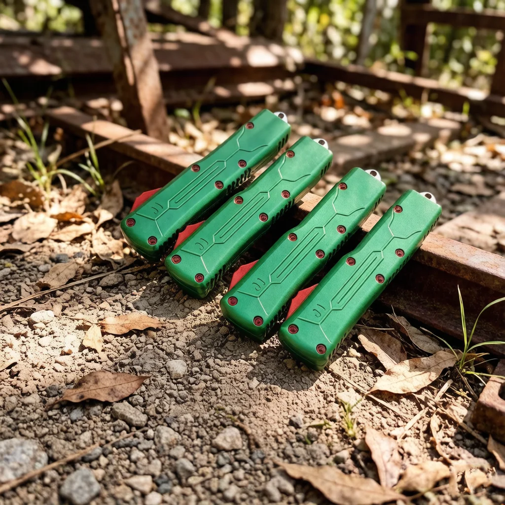 High Quality Green OTF Knife EDC Knives D2 Blade Aluminum Handle Outdoor Camping Tactical Tools Knives For Men
High Quality Green OTF Knife EDC Knives D2 Blade Aluminum Handle Outdoor Camping Tactical Tools Knives For Men