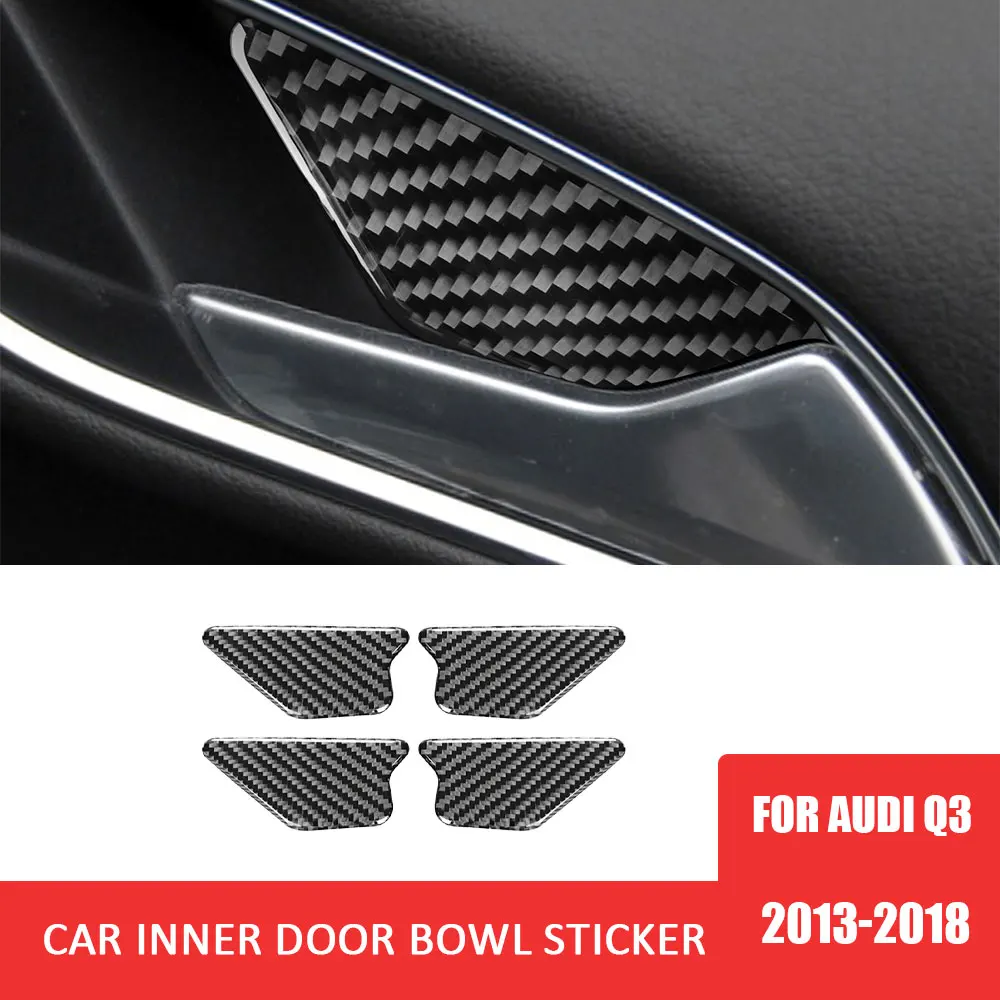 4pcs Real Carbon Fiber Decal Car Inner Door Bowl Decoration Cover Trim Stickers for Audi Q3 2013-2018 Auto Interior Accessories
4pcs Real Carbon Fiber Decal Car Inner Door Bowl Decoration Cover Trim Stickers for Audi Q3 2013-2018 Auto Interior Accessories