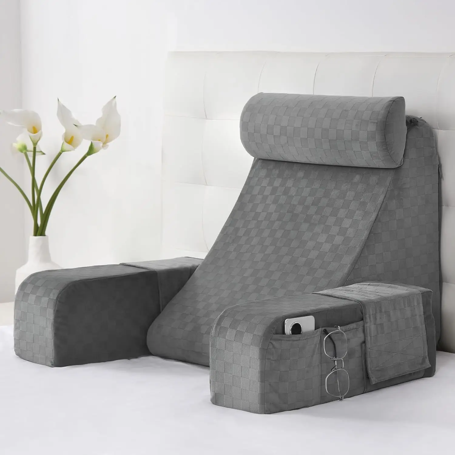 Reading Pillow with Arms & Back Support Bed Chair for Sitting Up in Bed for Adults Reading Gaming or Floor Comfortable Backrest
Reading Pillow with Arms & Back Support Bed Chair for Sitting Up in Bed for Adults Reading Gaming or Floor Comfortable Backrest