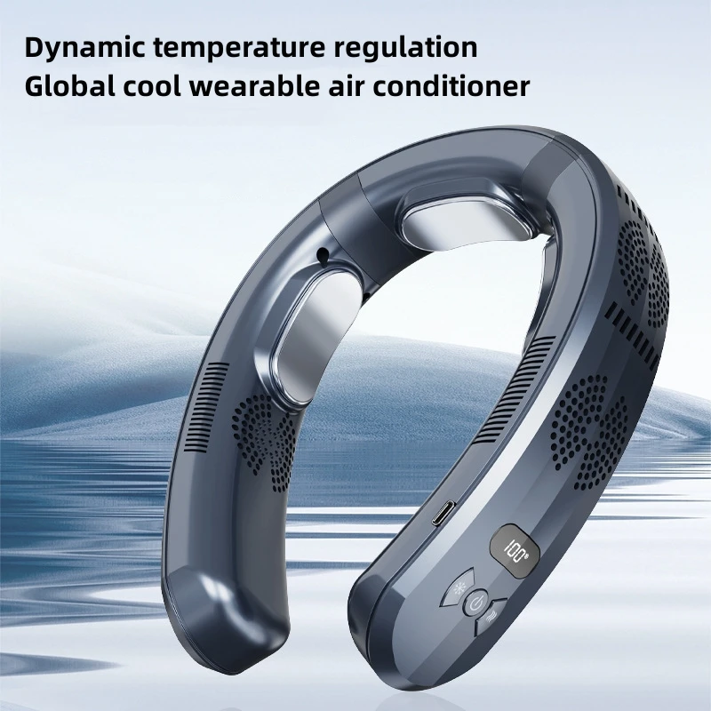 Portable Neck Fan Mini Air Conditioner Cooler Bladeless Fan 6000mAh USB Rechargeable Hanging Cooling Heating Wearable Fans
Portable Neck Fan Mini Air Conditioner Cooler Bladeless Fan 6000mAh USB Rechargeable Hanging Cooling Heating Wearable Fans