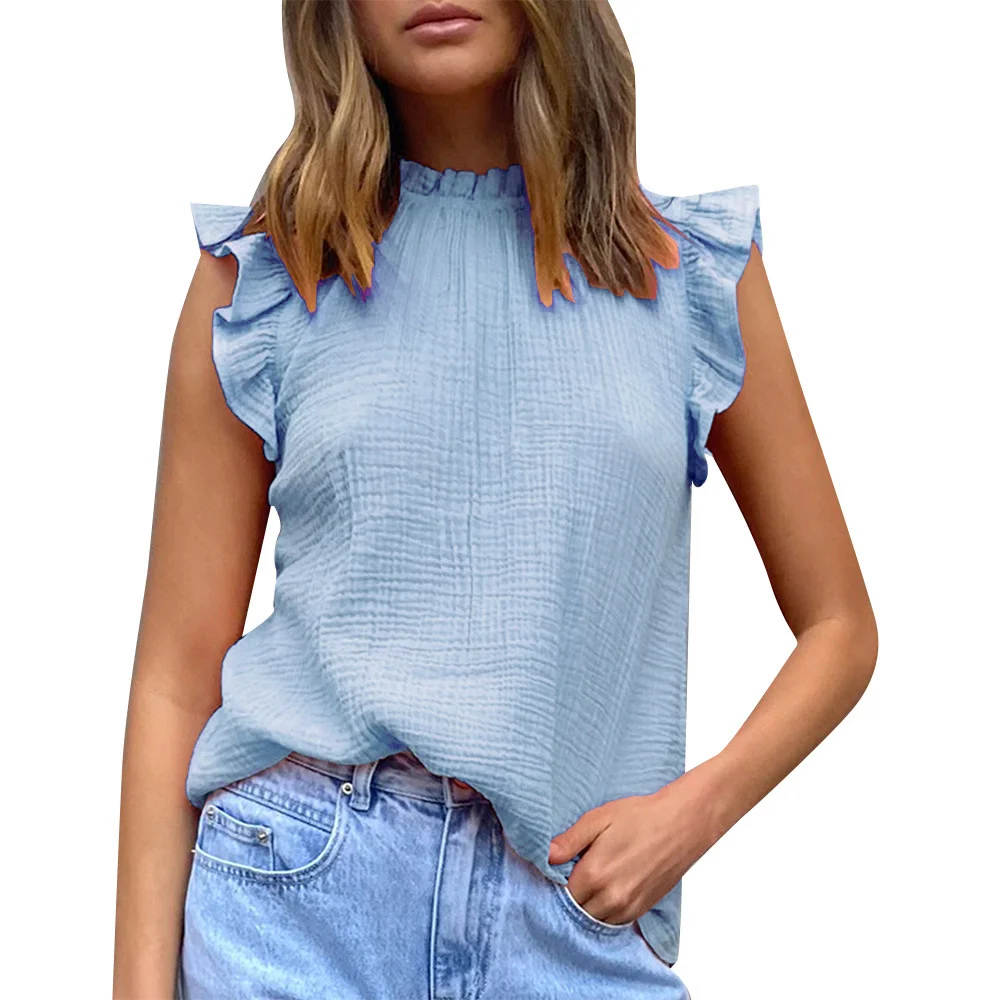 Big Size Women's Solid Colour Splicing Sleeveless Top Fashion Casual Chiffon T-Shirt Vest
Big Size Women's Solid Colour Splicing Sleeveless Top Fashion Casual Chiffon T-Shirt Vest