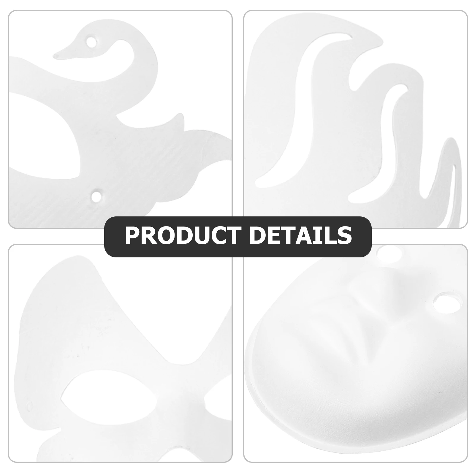 8 Pcs DIY Pulp Mask Masquerade Masks Paintable Animal Coloring Exquisite Blank to Decorate
8 Pcs DIY Pulp Mask Masquerade Masks Paintable Animal Coloring Exquisite Blank to Decorate