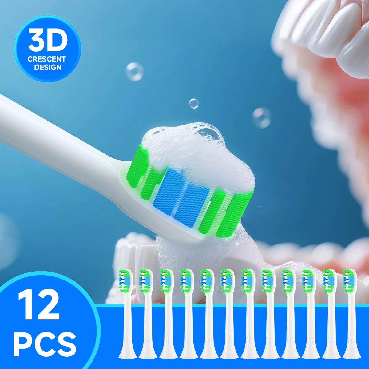 12PCS/Replacement Toothbrush Heads Compatible with Philips Sonicare Diamond Clean Electric Brush Head Hx6920 HX6100 HX6610
12PCS/Replacement Toothbrush Heads Compatible with Philips Sonicare Diamond Clean Electric Brush Head Hx6920 HX6100 HX6610