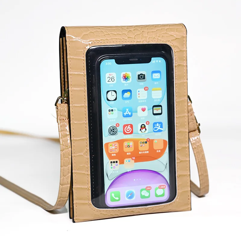 New Women's Mobile Phone Bag with Touch Screen Multi-function Card Coin Hanging Bag Shoulder Cross-body Crocodile-print Wallet
New Women's Mobile Phone Bag with Touch Screen Multi-function Card Coin Hanging Bag Shoulder Cross-body Crocodile-print Wallet