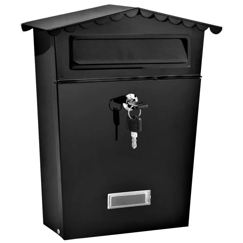 AJF Waterproof Outside Lockable Metal Mailbox Strong Tough Galvanised Powder Coated Black Wall Mounted Letter Mail Post Box
AJF Waterproof Outside Lockable Metal Mailbox Strong Tough Galvanised Powder Coated Black Wall Mounted Letter Mail Post Box
