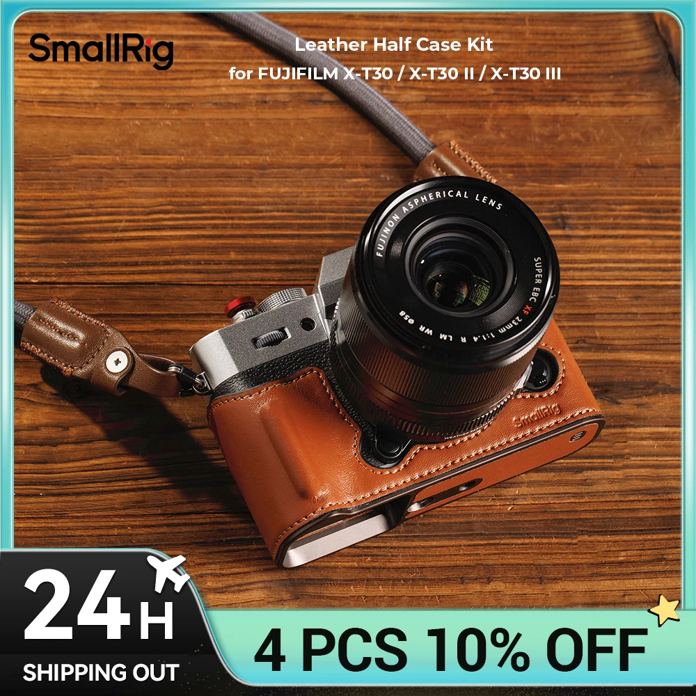 SmallRig X-T30 / X-T30 II / X-T30 III Leather Half Case Kit for FUJIFILM X-T30 / X-T30 II / X-T30 III with Shoulder Strap 5670
SmallRig X-T30 / X-T30 II / X-T30 III Leather Half Case Kit for FUJIFILM X-T30 / X-T30 II / X-T30 III with Shoulder Strap 5670