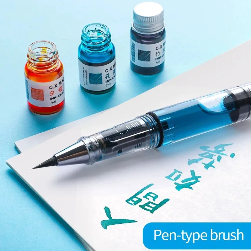 9 Color Piston Brushes Calligraphy Brushes Watercolor Brushes Self-priming Paint Pen for Painting Stationery Art School Supplies
9 Color Piston Brushes Calligraphy Brushes Watercolor Brushes Self-priming Paint Pen for Painting Stationery Art School Supplies