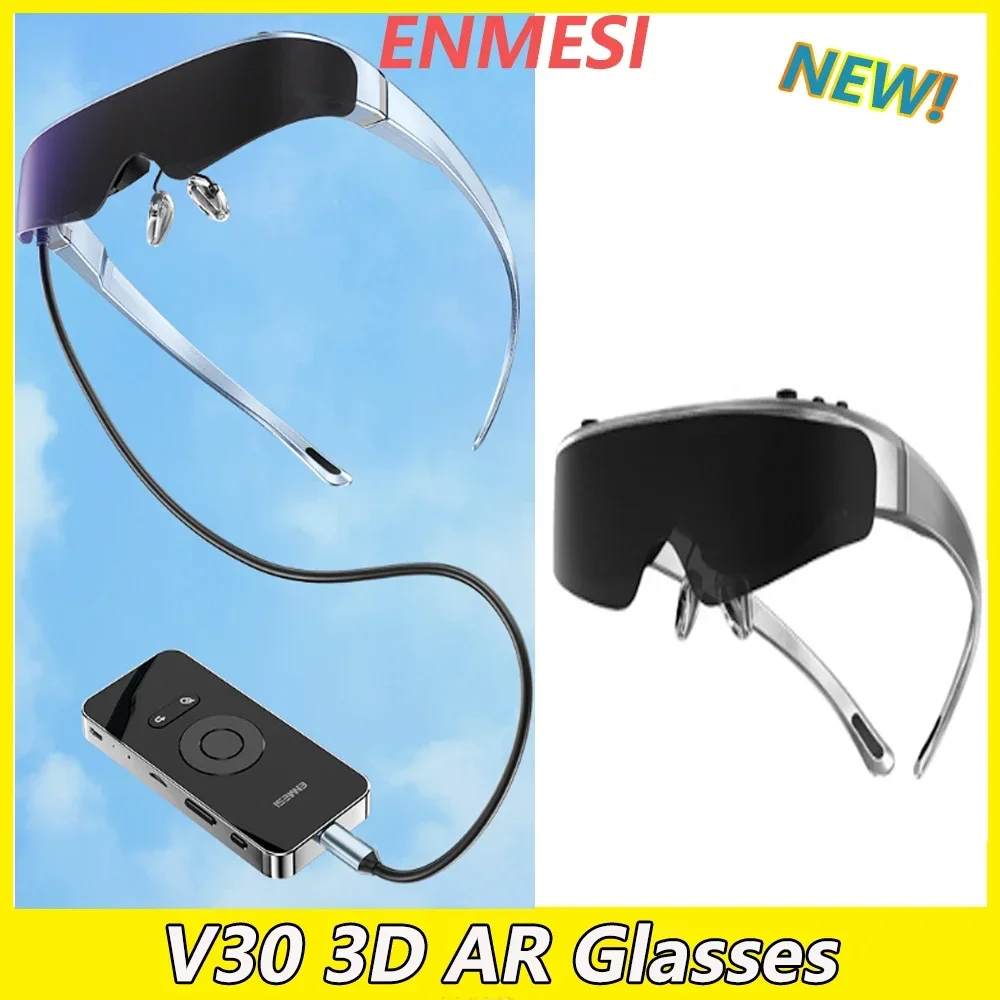 ENMESI V30 3D AR Smart Glasses Headset Steam Computer/Phone Not VR All-in-one Machine AI Translation
ENMESI V30 3D AR Smart Glasses Headset Steam Computer/Phone Not VR All-in-one Machine AI Translation